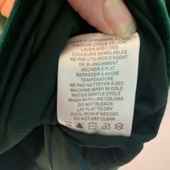 NWT Rachel Zoe Green Holiday Velvet Off The Shoulder Fancy Shirt Size XS - Picture 7 of 13